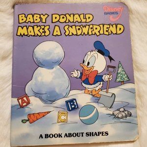 Baby Donald Makes A Snowfriend Board Book Shapes Mickey Mouse Disney Easter
